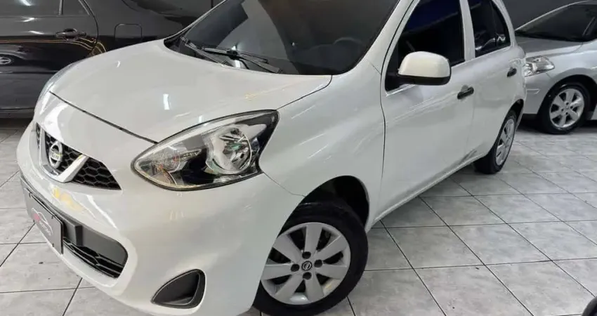 Nissan March 1.0 S FLEX 4P MANUAL - Branca - 2017/2018