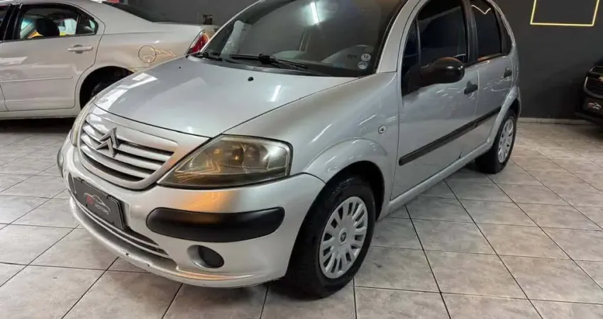 Citroën C3 1.4 GLX I FLEX MANUAL - Prata - 2008/2008