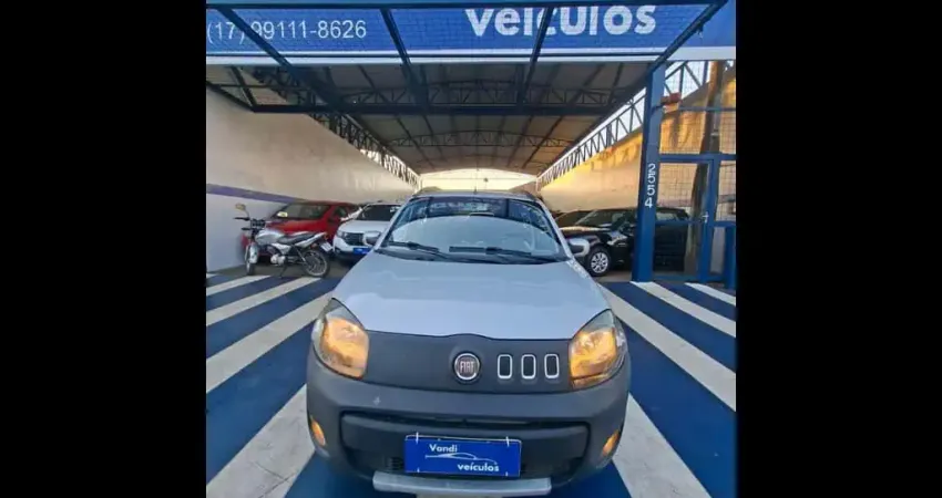 Fiat Uno WAY 1.0 EVO FIRE FLEX 8V 5P - Prata - 2011/2012