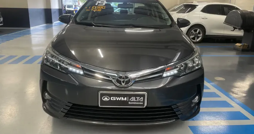 COROLLA 2.0 XEI 16V FLEX 4P AUTOMATICO 2018/2019  único  dono  revisado com garantia 