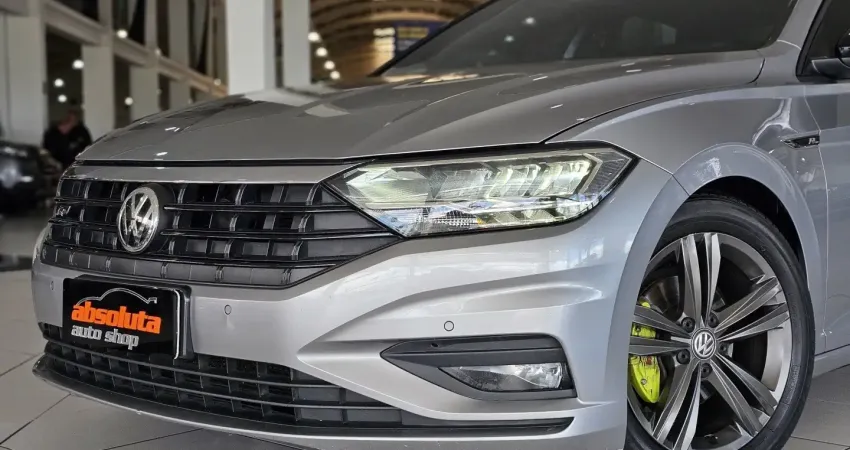 VOLKSWAGEN JETTA 1.4 250 TSI TOTAL FLEX R-LINE TIPTRONIC 2019 CINZA COM TETO SOLAR