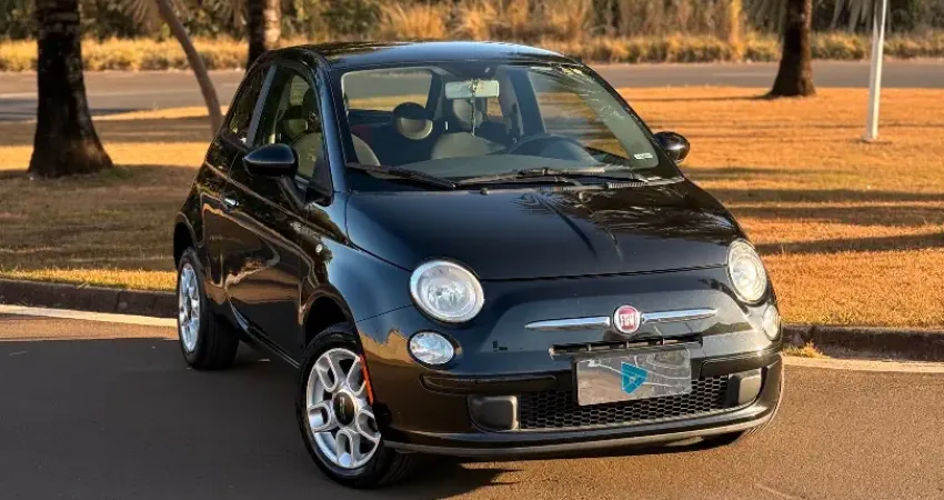 Fiat 500 2012 completo, manual e chave reserva carro revisado com interna linda vermelha 
