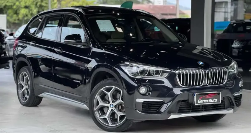 BMW X1 SDRIVE 20i X-Line 2.0 TB Active Flex  - Preta - 2017/2018