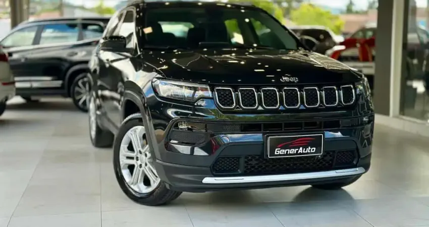 Jeep Compass LONG. T270 1.3 TB 4x2 Flex Aut.  - Preta - 2021/2022