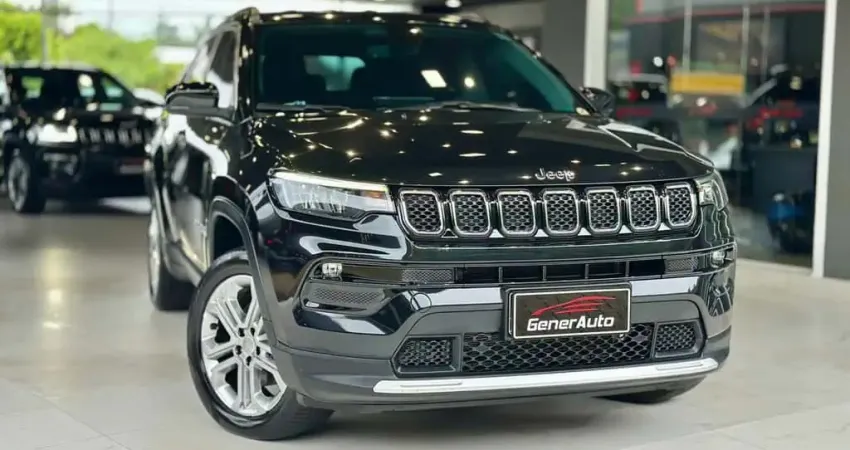 Jeep Compass LONG. T270 1.3 TB 4x2 Flex Aut.  - Preta - 2021/2022