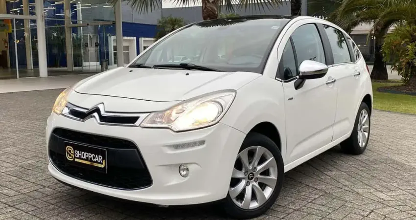 Citroën C3 Excl. 1.6 VTi Flex Start 16V 5p Aut.  - Branca - 2013/2014