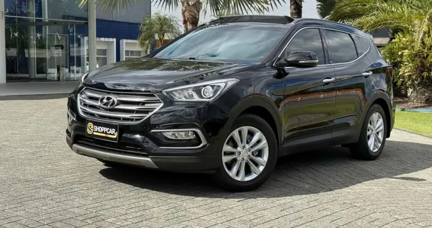 Hyundai Santa Fe/GLS 3.3 V6 4X4 Tiptronic  - Preta - 2017/2018