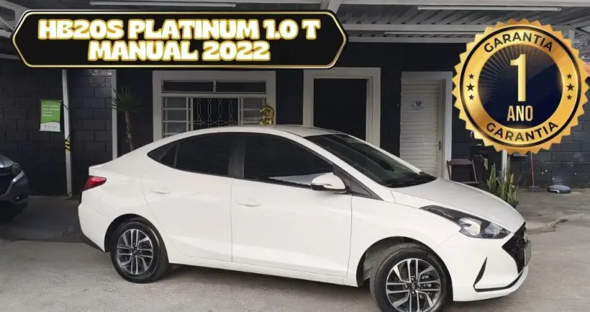 Hyundai HB20S Platinum 1.0 Turbo Manual 2021/2022 (Garantia de Fábrica)