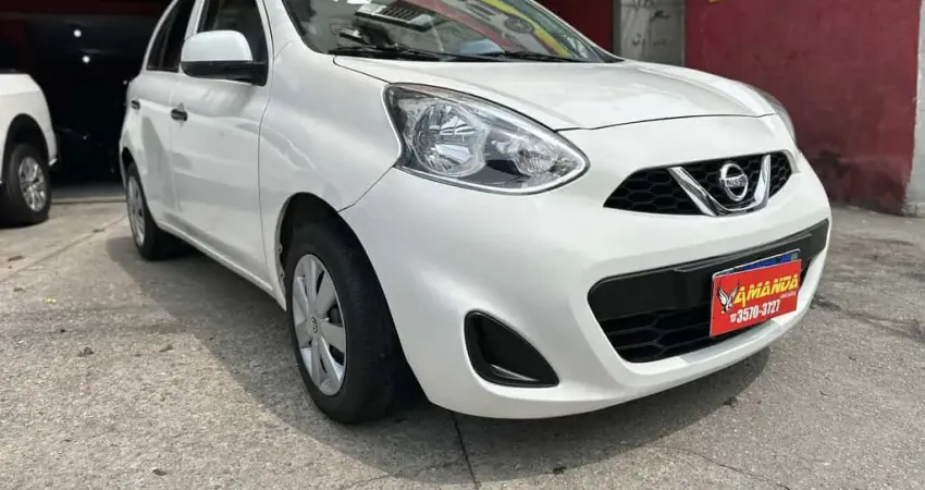 Nissan March 1.0 16V Flex Fuel 5p  - Branca - 2018/2019
