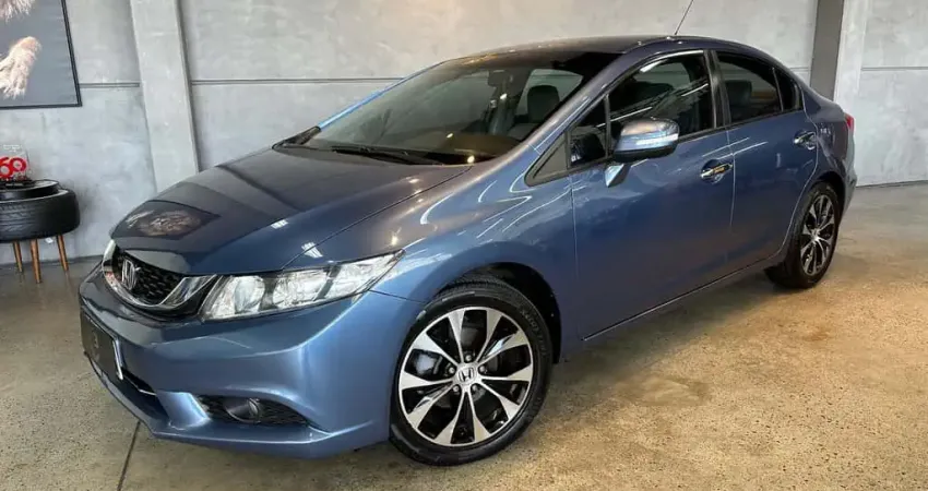 Honda Civic LXR - Azul - 2014/2015