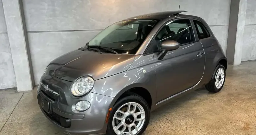Fiat 500 TETO SOLAR  - Cinza - 2011/2012