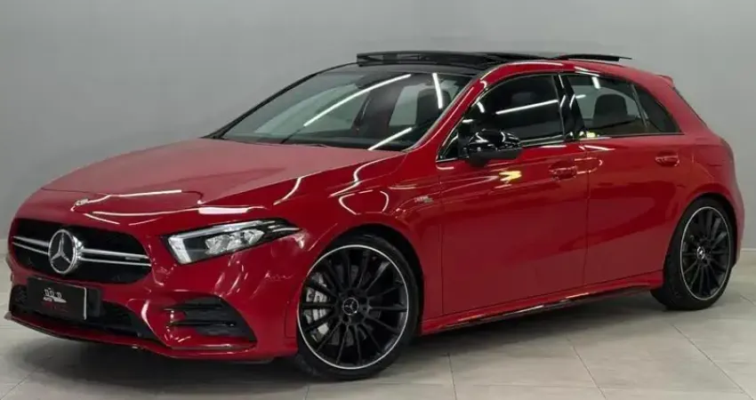 Mercedes A35 AMG Vermelha – A ÚNICA à venda no Brasil! Esportividade, exclusividade e potência