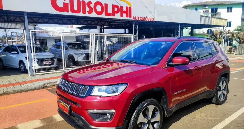 JEEP COMPASS 2.0 16V FLEX LONGITUDE AUTOMÁTICO — 2018 -  SUV COMPLETO, CONFORTO E SEGURANÇA! 