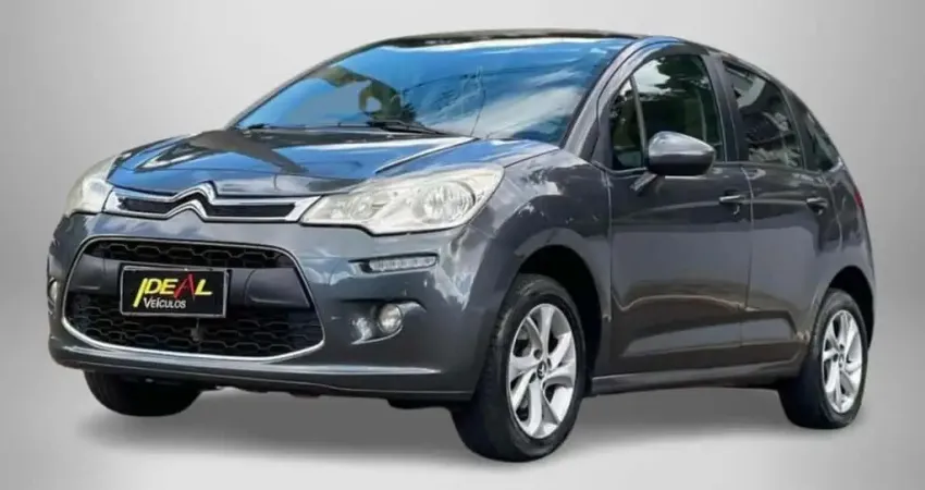Citroën C3 Tendance 1.5  - Cinza - 2014/2015