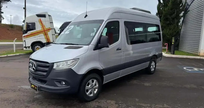 Mercedes-Benz Sprinter CDI 416 Teto Alto Luxo 16 Lugares - Prata - 2021/2022