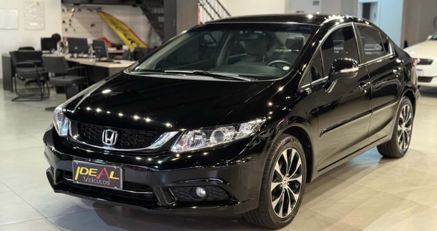 Honda Civic 2.0 LXR - Preta - 2015/2016
