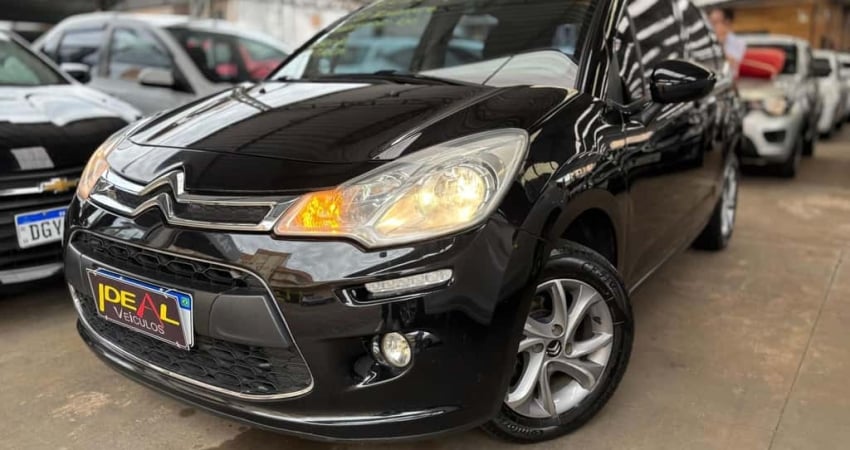 Citroën C3 Tendance 1.5  - Preta - 2014/2015