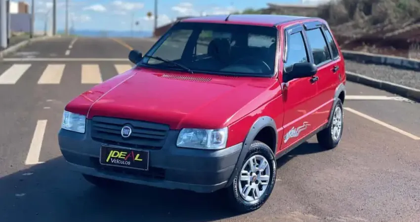 Fiat Uno Mille 1.0 - Vermelha - 2012/2013