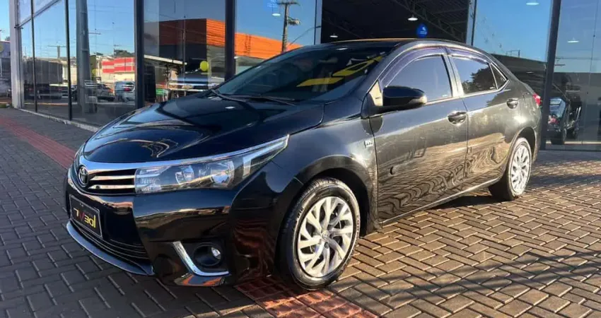 Toyota Corolla GLI 1.8  - Preta - 2015/2016
