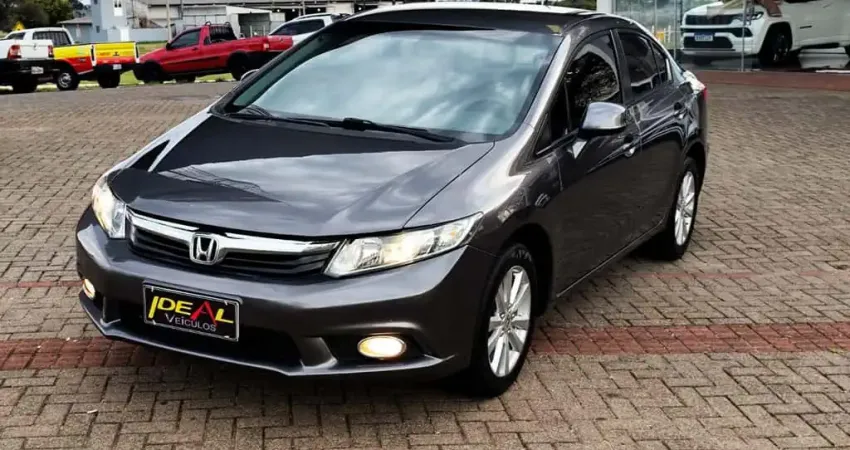 Honda Civic LXS AT - Cinza - 2014/2015