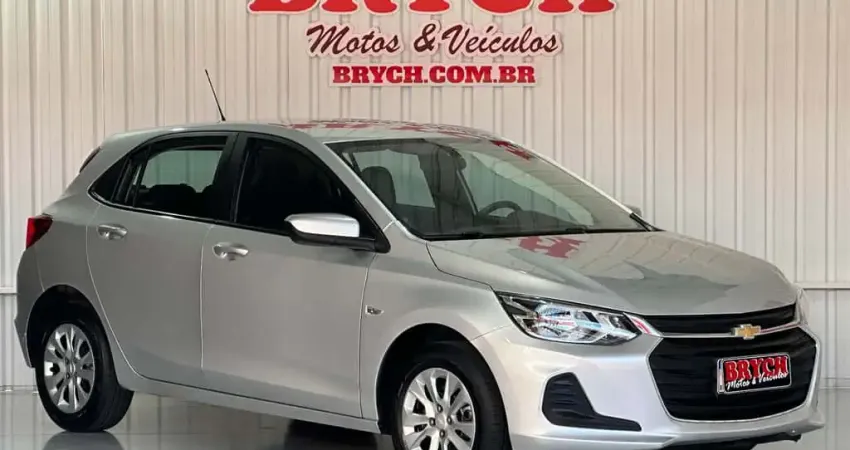 Chevrolet Onix HATCH LT 1.0 12V Flex 5p Mec.  - Prata - 2021/2022