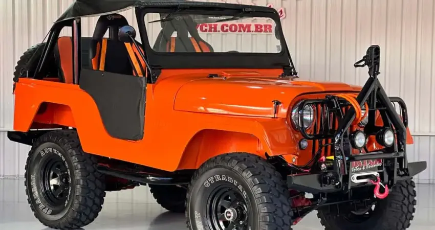 Ford Jeep WILLYS 4X4 - Laranja - 1977/1977
