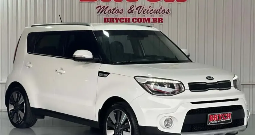 Kia Soul 1.6/ 1.6 16V FLEX Aut.  - Branca - 2018/2019