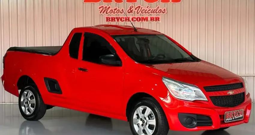 Chevrolet Montana LS 1.4 ECONOFLEX 8V 2p  - Vermelha - 2016/2017