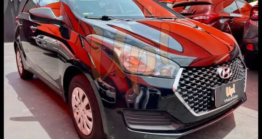 Hyundai HB20 UNIQUE 1.0 FLEX 12V MEC. - Preta - 2018/2019