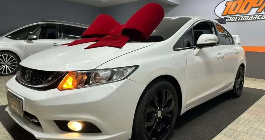 Honda Civic LXR - Branca - 2014/2015