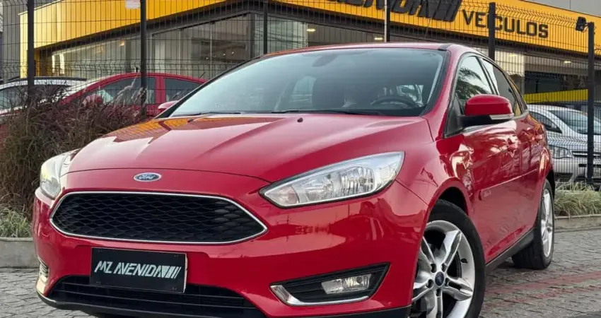 Ford Focus 1.6 S/SE/SE Plus Flex 8V/16V  5p  - Vermelha - 2018/2018