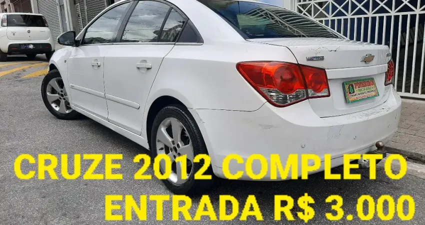 Cruze 12 Completo Entr. R$ 3.000 Fácil Aprovação / Planos para Negativado