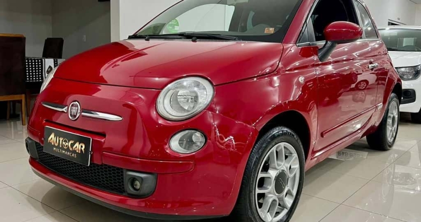 Fiat 500 /  SPORT - Vermelha - 2009/2010