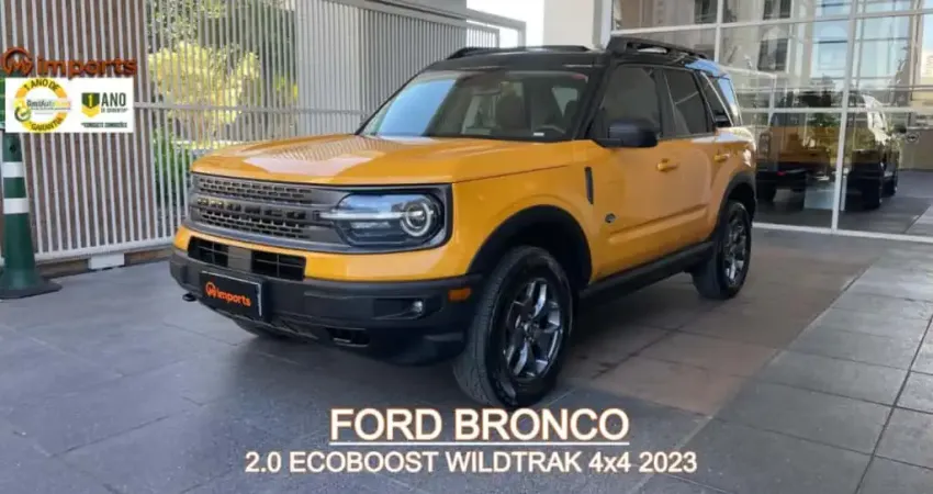 Ford Bronco sport 2023 2.0 ecoboost gasolina wildtrak 4x4 selectshift