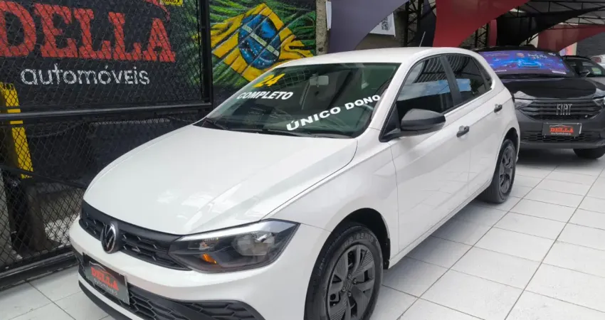 VW Polo Track 1.0 Flex 2024 Completo Único Dono Baixa km Laudo Aprovado! 