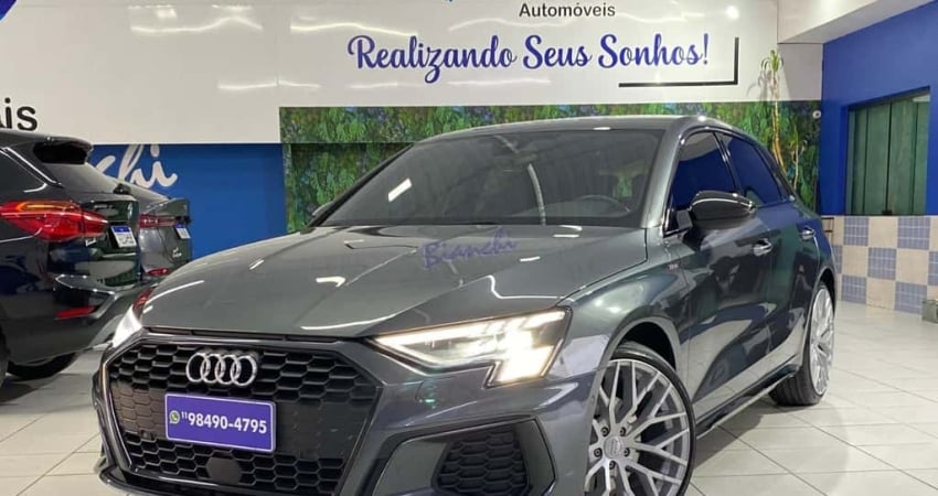 Audi A3 Sportb. S-Line 2.0 TFSI S-Tron.(Híb.)  - Cinza - 2021/2022