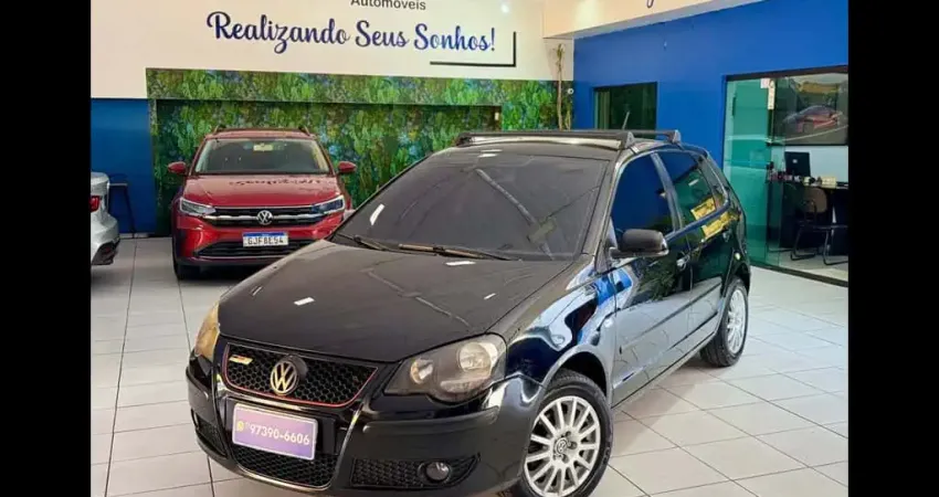 Volkswagen Polo 1.6 Mi/S.Ouro 1.6 Mi Tot.Flex 8V 5p  - Preta - 2008/2009