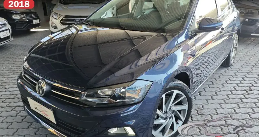 Polo Highline 1.0 TSI - Versão mais completa, cor metálica Azul Night.