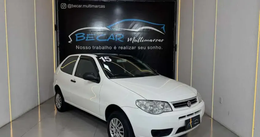 Fiat Palio 1.0 ECONOMY Fire Flex 8V 2p  - Branca - 2014/2015