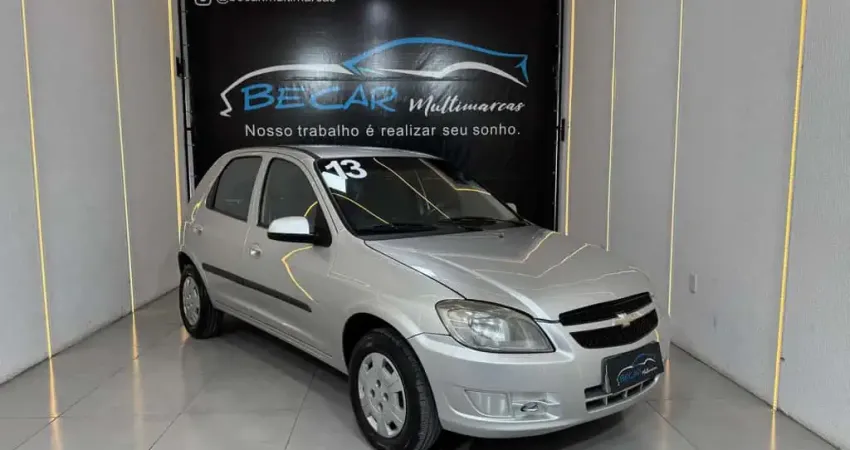 Chevrolet Celta Spirit/ LT 1.0 MPFI 8V FlexP. 5p  - Prata - 2012/2013