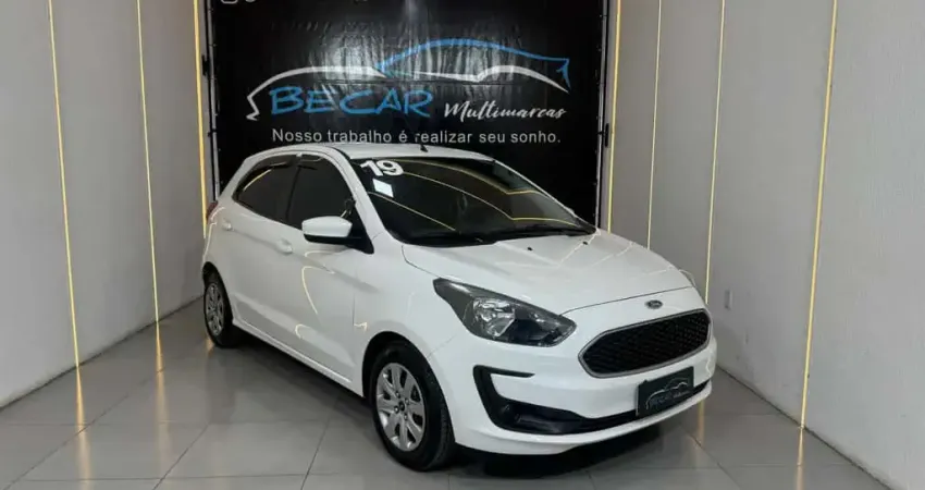 Ford KA 1.0 SE/SE Plus TiVCT Flex 5p  - Branca - 2018/2019