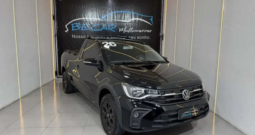 Volkswagen Saveiro Trendline 1.6 T.Flex 8V - Preta - 2025/2026