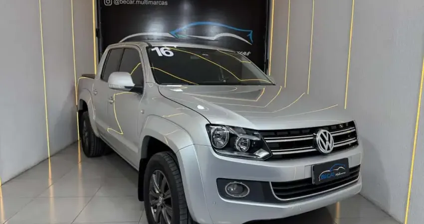 Volkswagen Amarok High.CD 2.0 16V TDI 4x4 Dies. Aut  - Prata - 2015/2016