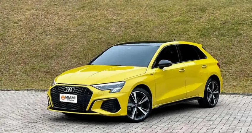 Audi A3 Sportback S Line 2.0 TFSi - Amarela - 2024/2024