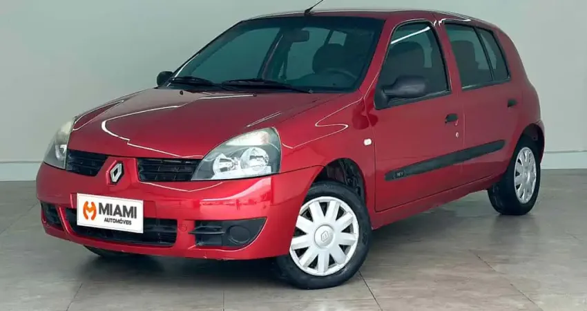Renault Clio Campus 1.0 - Vermelha - 2010/2011