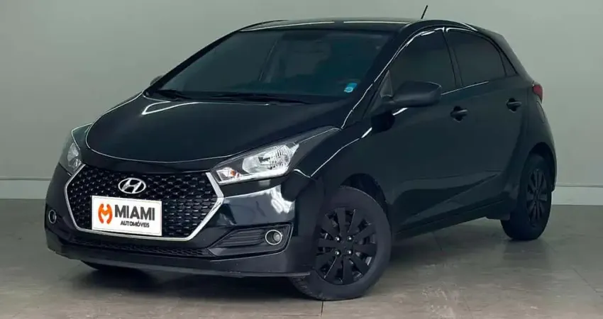 Hyundai HB20 Unique 1.0 - Preta - 2018/2019