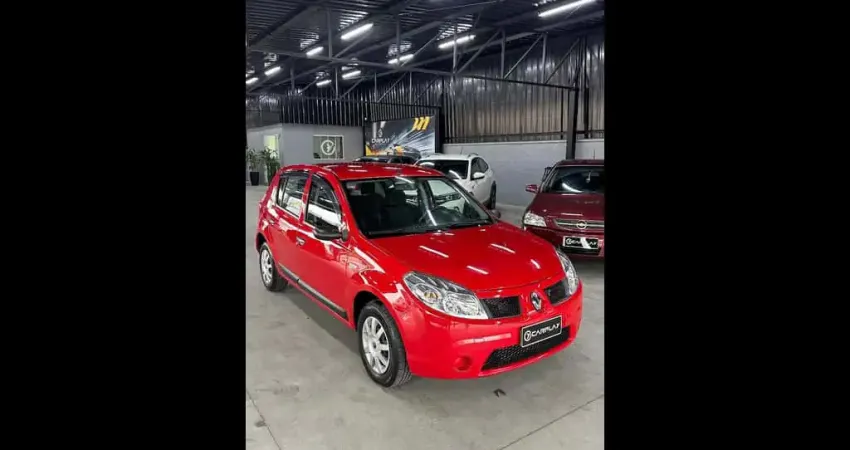 Renault Sandero Expression Hi-Flex 1.0 16V 5p  - Vermelha - 2008/2009