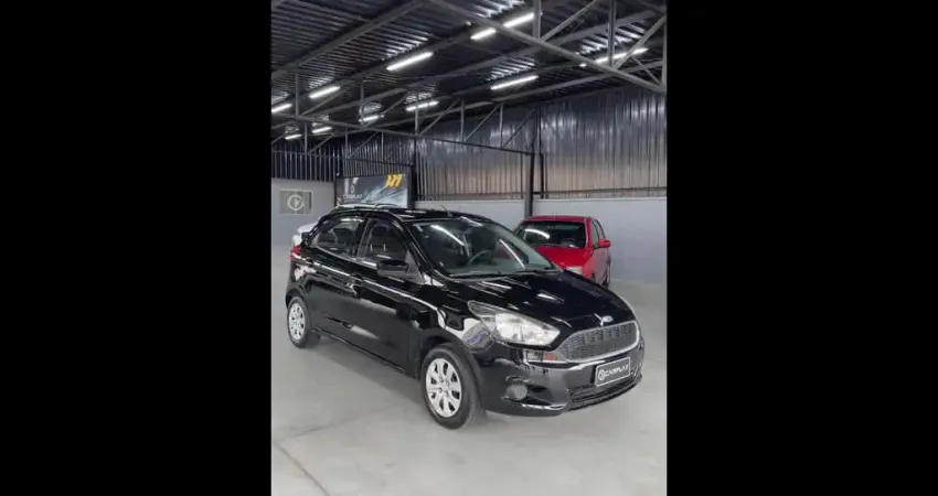 Ford KA SE 1.0 HA - Preta - 2014/2015