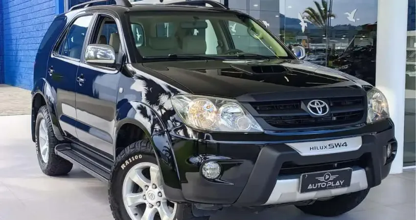 Toyota Hilux SW4 SRV D4-D 4x4 3.0 TDI Dies. Mec  - Preta - 2008/2008