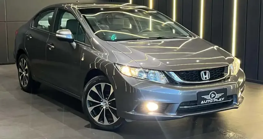 Honda Civic Sedan LXR 2.0 Flexone 16V Aut. 4p  - Cinza - 2015/2015